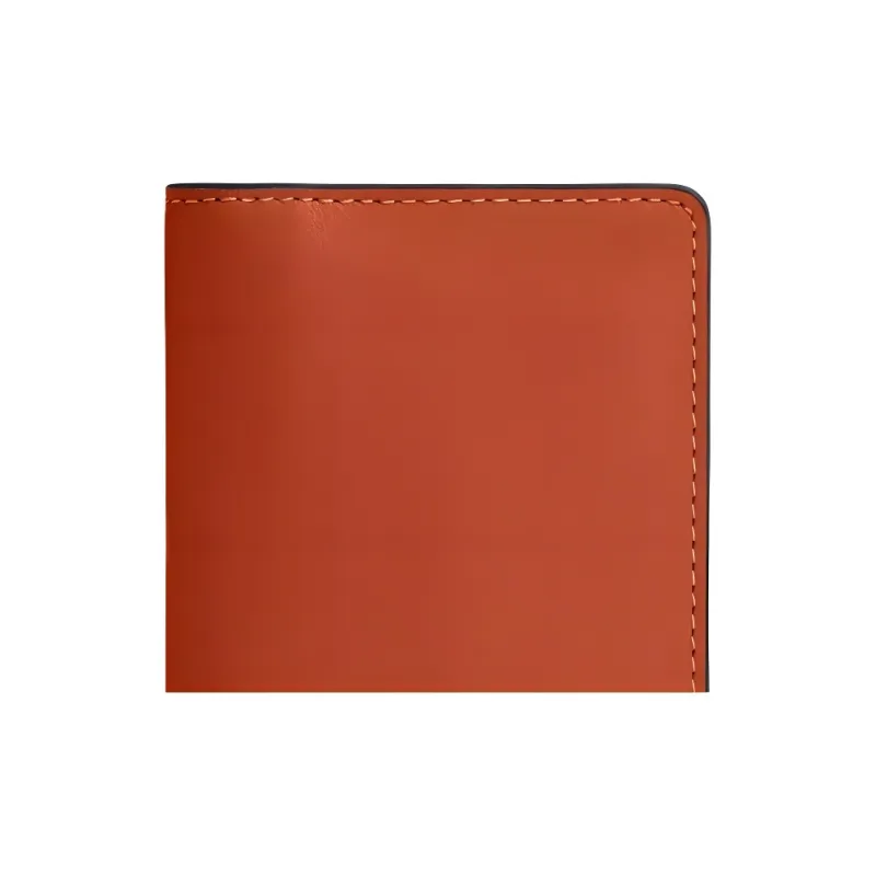 COACH Calfskin Coin Purses Wallets Mini Women's Dark Orange-2