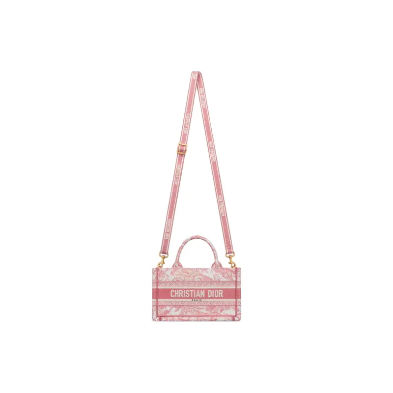 DIOR Dioriviera Cotton Tote Bag, Shopping Bag, Shoulder Bag, Handbag Mini Women's Pink-1