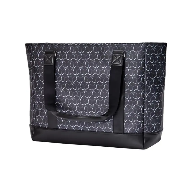 LI NING 1990 Nylon Fabric Tote Bag, Shoulder Bag Unisex Pure Black-1