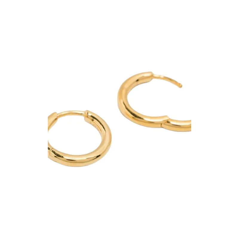 Maria Black Gold Slate 10 Huggie Earring-2