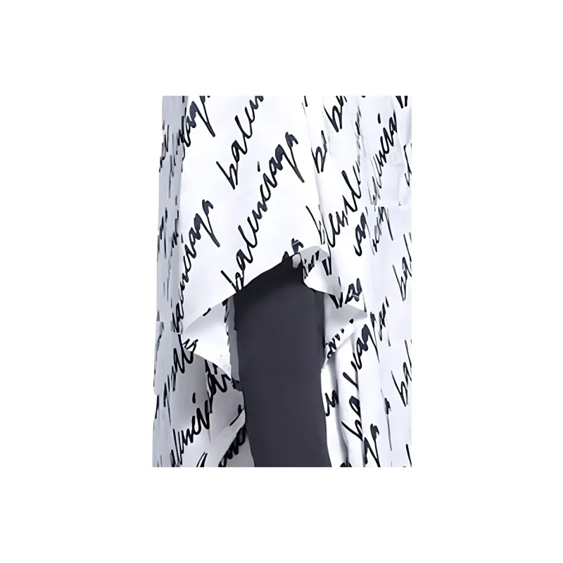 Balenciaga SS22 Short Sleeved Dresses Women's White-4