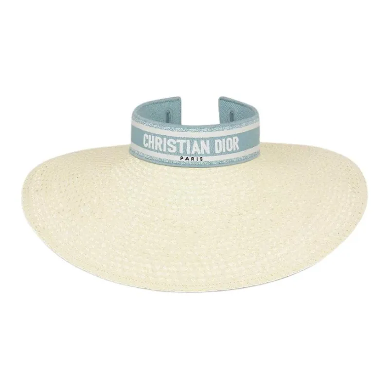 DIOR Cotton Sun Protection Hats Women's Light Beige-1