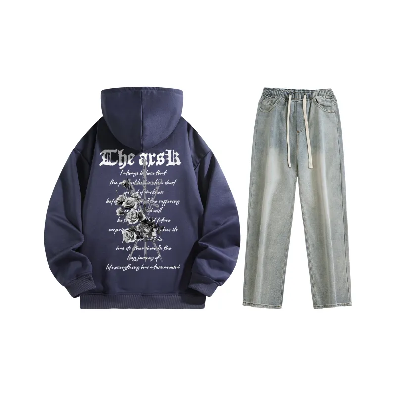 A.X.S.K Sweatshirt Sets Unisex-149