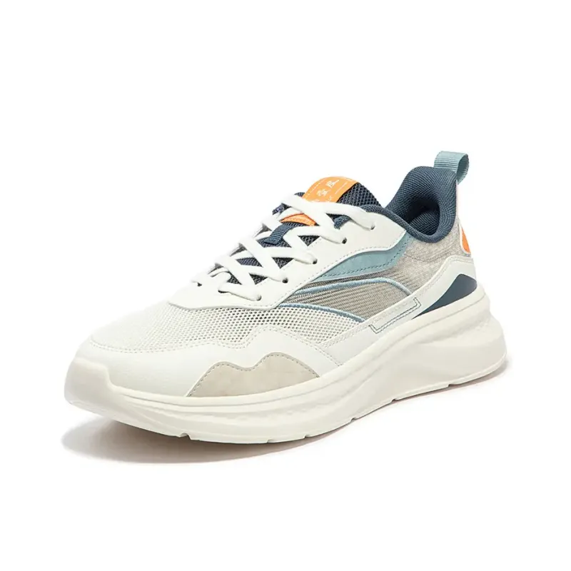361° Lightweight Comfort Series Lightweight Comfort Durable Breathable Low Top Casual Shoes Men's White Blue-1