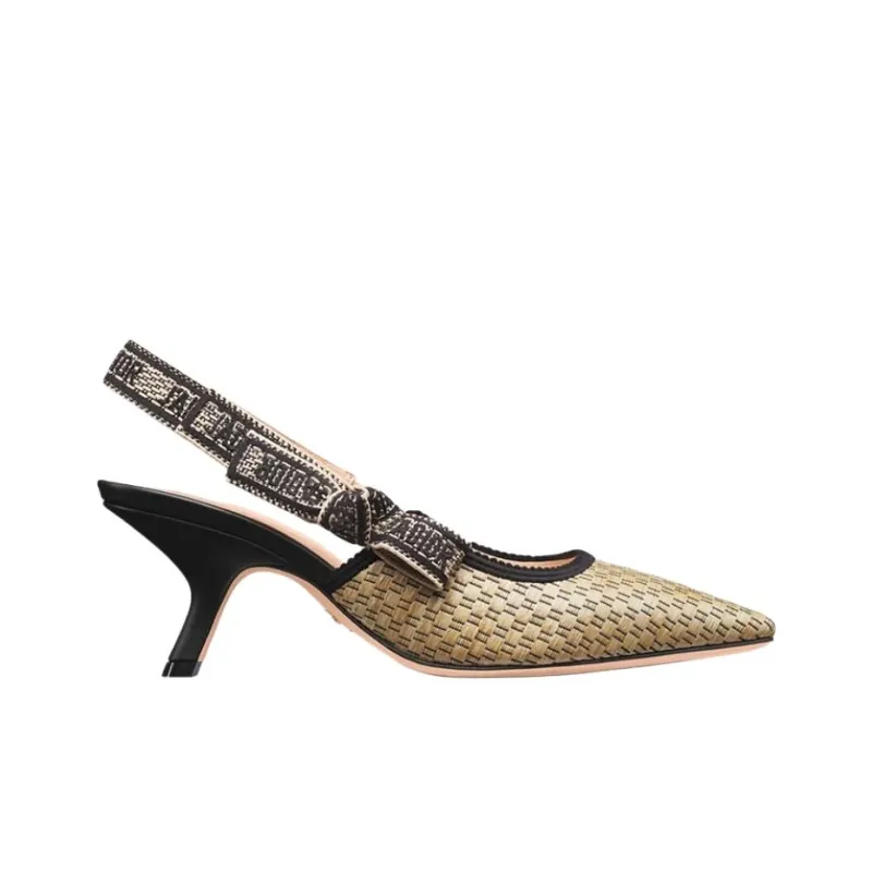DIOR J'Adior Slim Heel High Heels 6.5cm Women's Brown-1