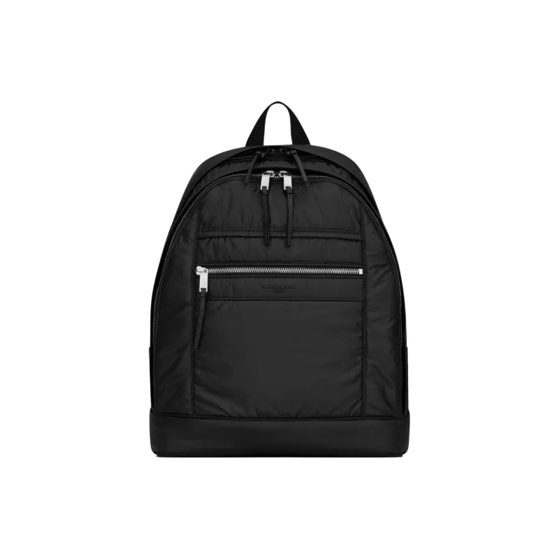 SAINT LAURENT City Nylon Backpack Women's Black-0