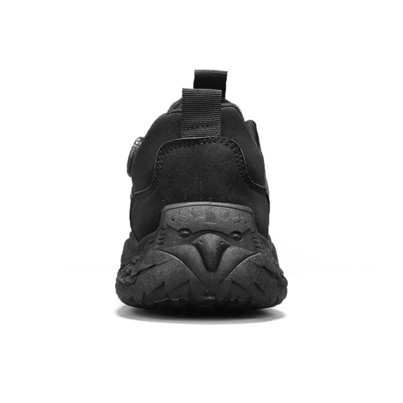 Warrior Slip on Slip on Shoes Abrasion Resistant Lightweight Slip Resistant Low Top Casual Shoes Men Black-4