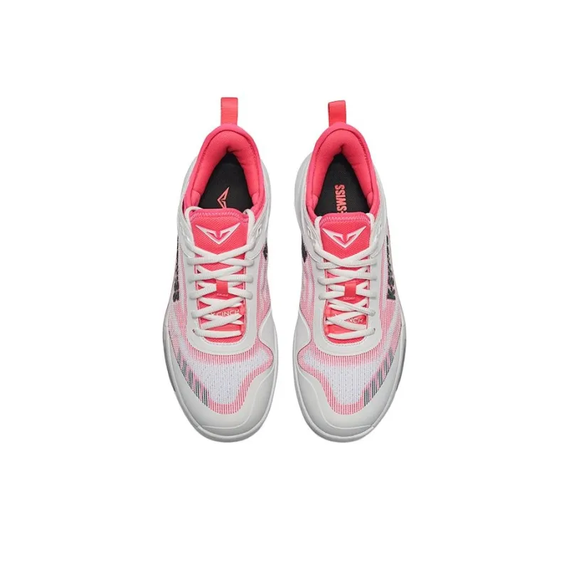 KSWISS Wear-Resistant Low-Top Tennis Shoes Men's White Pink-2