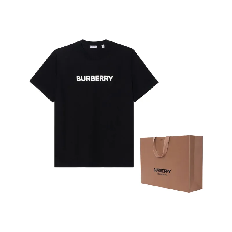 Burberry Logo print Cotton T shirt-5