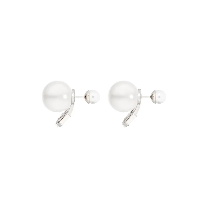 DIOR Metal Earrings Women's White-1