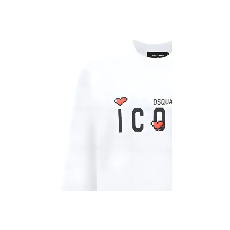 DSQUARED 2 Logo Printed Crewneck Sweatshirt-3