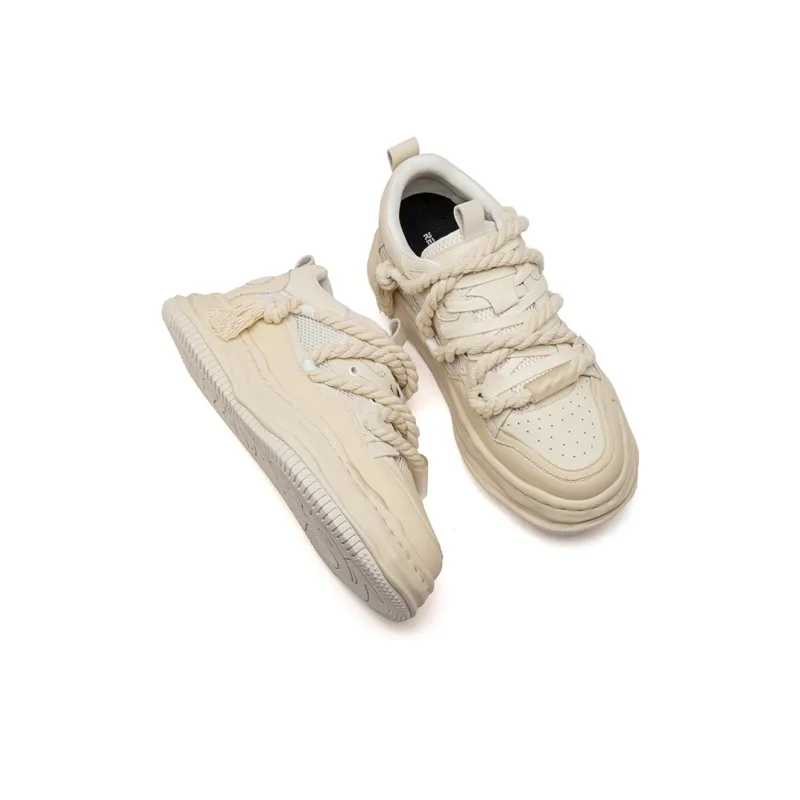 RELAXURSELF Slip Resistant, Abrasion Resistant, Breathable, Height Increasing Low Top Skateboard Shoes Unisex Gradient-39