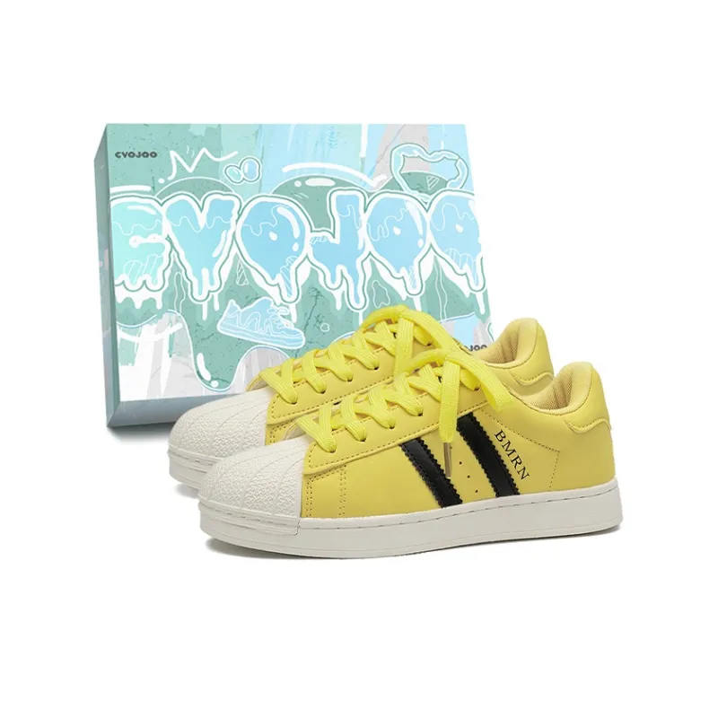 CVOJOO Shell Head Anti Slip Wear Resistant Low Top Skateboard Shoes Unisex Couple's-15