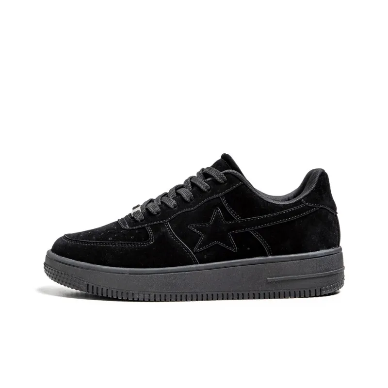 GQWE Anti-Slip Wear-Resistant Low-Top Vintage Star Skateboard Shoes Men's-11