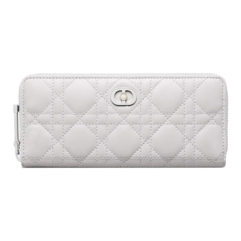 DIOR Jolie Sheepskin Wallet Women's Soft Gray-0