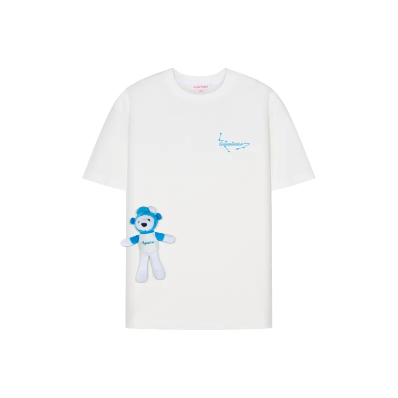 NOISY TEDDY Short Sleeved T Shirts White Unisex-3