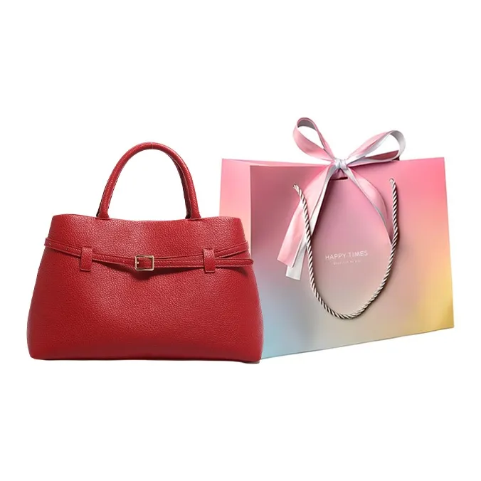 Yalu PU Handbag Regular Women's White/Black/Burgundy/Khaki-14