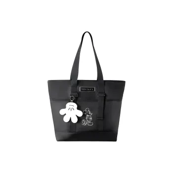 MINISO Fabric Tote Bag, Shoulder Bag Unisex Black