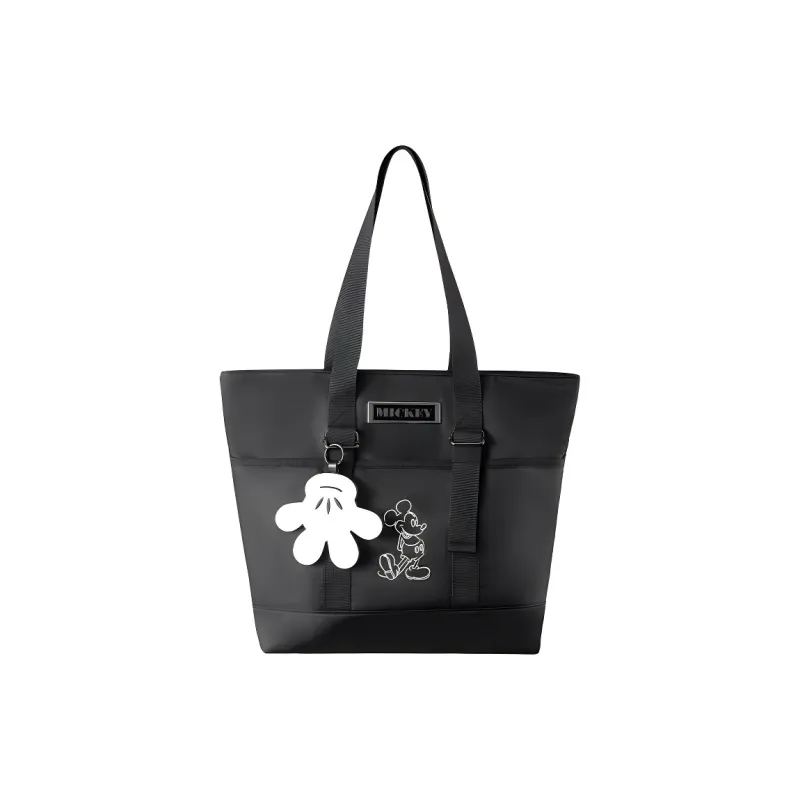 MINISO Fabric Tote Bag, Shoulder Bag Unisex Black-0