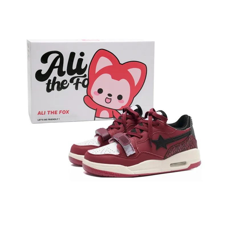 ALI THE FOX Balanced, Lightweight, And Breathable Low Top Skateboard Shoes Unisex-157