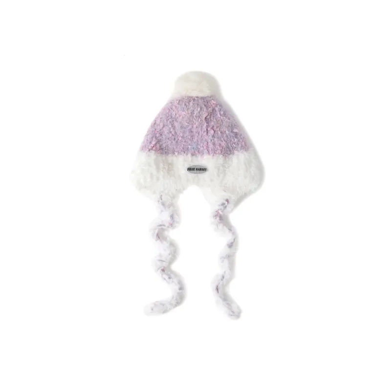 FREE RABBITⅡ Versatile Fall And Winter Fashionable Face Framing Warm Ear Protection Headwrap Hat Women's-9