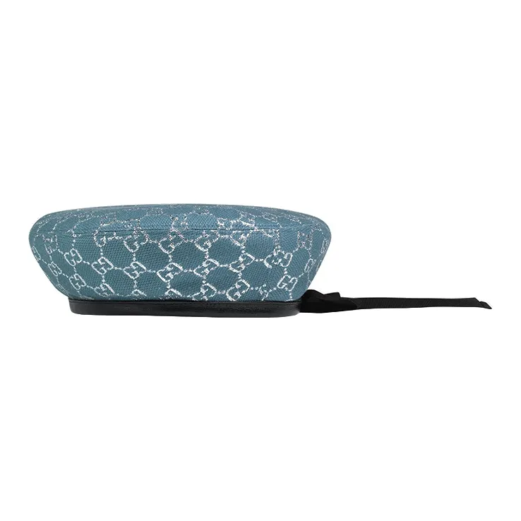 GUCCI Leather Berets Women's Light Blue-1