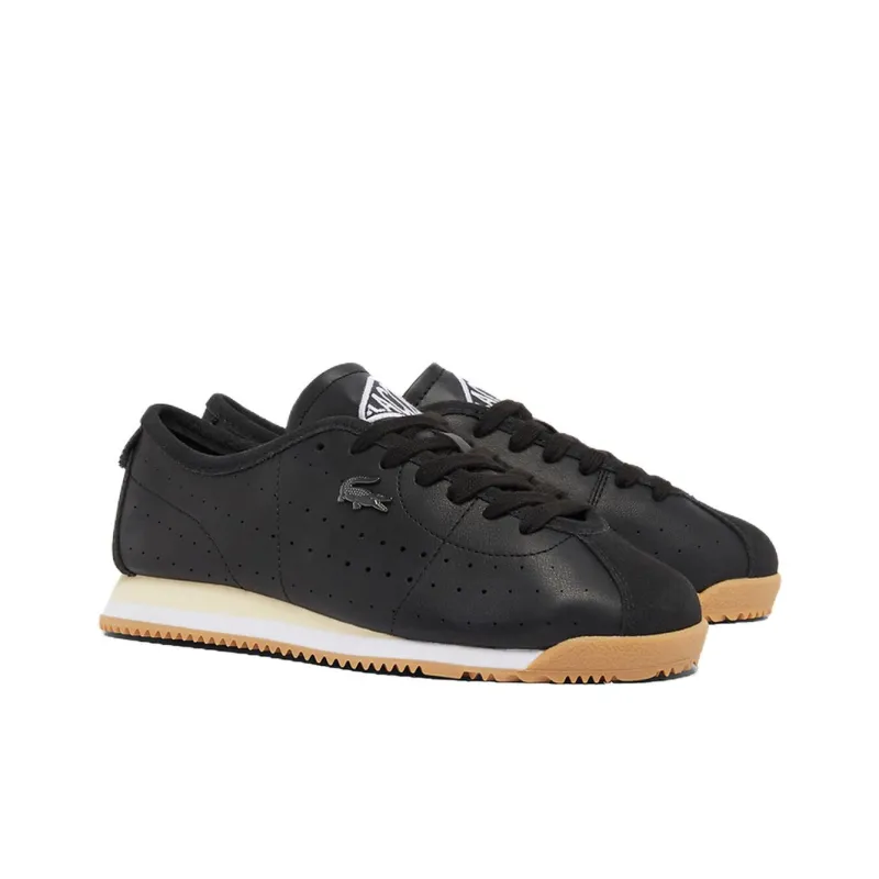 LACOSTE Anti Slip Wear Resistant Low Top Casual Shoes Women's Black-1