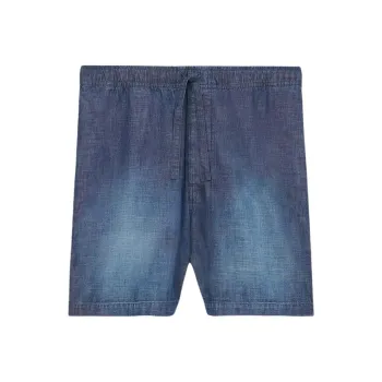 LOEWE SS25 Casual Shorts Men's Washed Blue