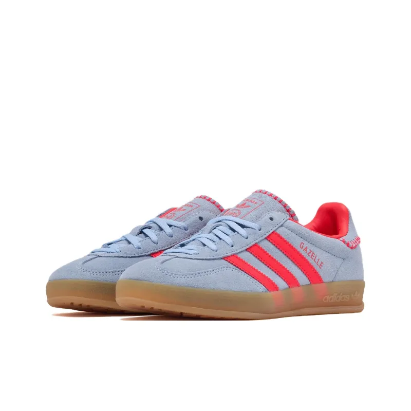Adidas Originals GAZELLE INDOOR Abrasion Resistant Low Top Skateboard Shoes Women's Blue-2