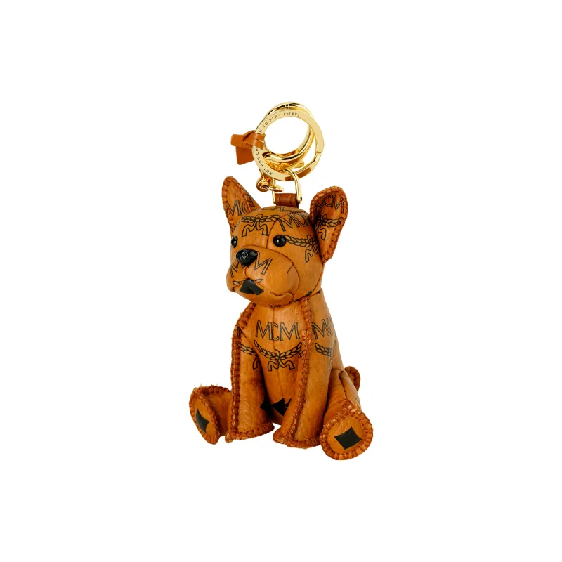 MCM Artificial Leather Charm Keychains Unisex-2