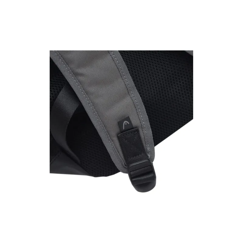 HEAD Polyester Backpack Medium Size Unisex Gray & Black-2