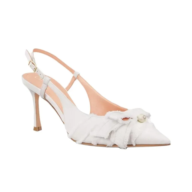 DIOR Adiorable Slim Heel High Heels 8cm Women's White-2