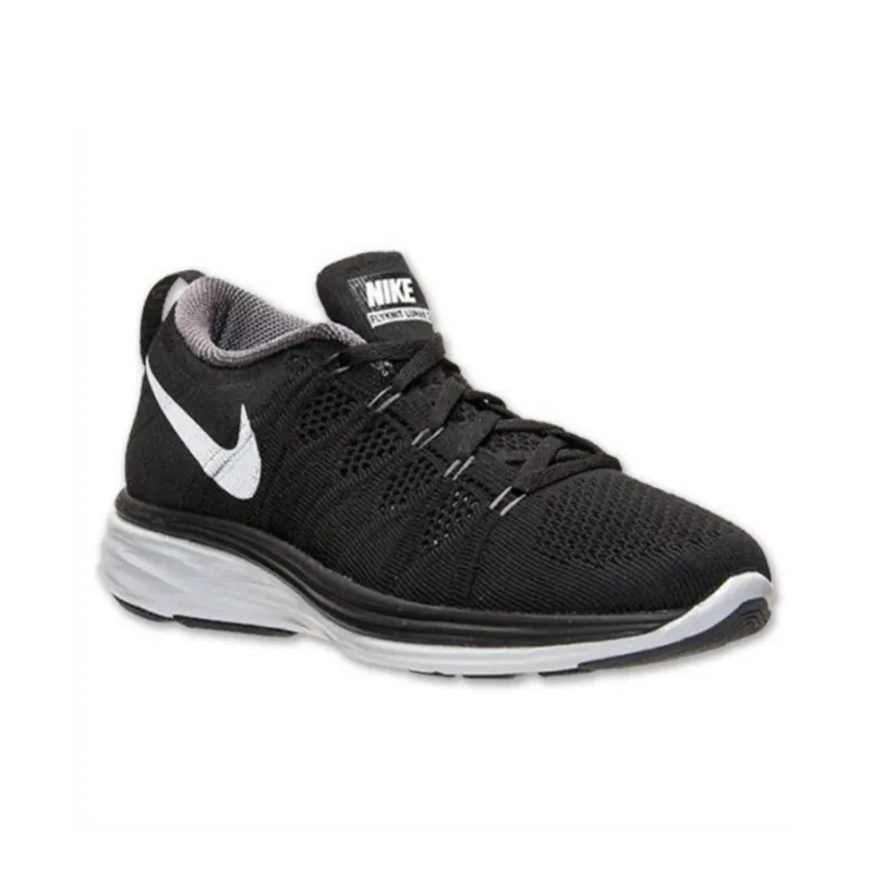 Nike Flyknit Lunar 2 Low Top Running Shoes Women's Black-1