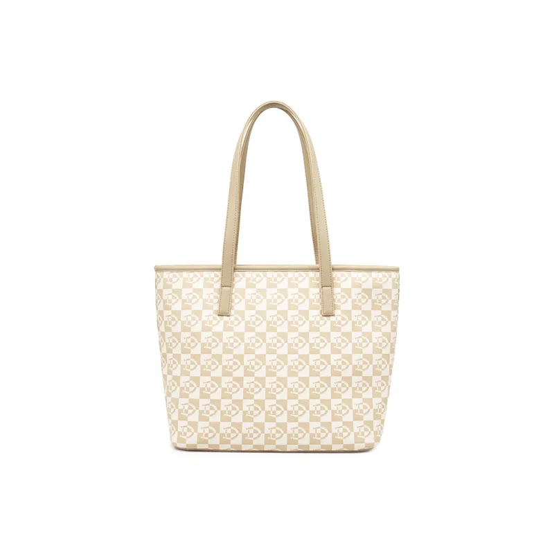 Dickies Polyvinyl Chloride Tote Bag, Shopping Bag, Shoulder Bag Women's Denim Blue/Light Khaki-2