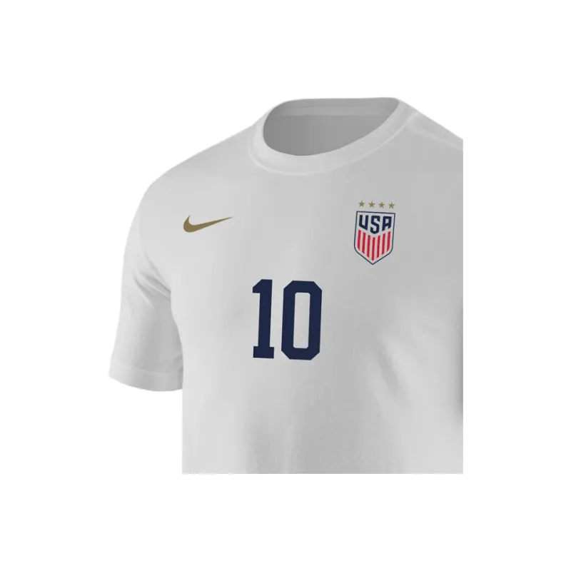 Nike USA Soccer Team Olympic Series Lindsey Horan USWNT T-Shirt Men's White-2