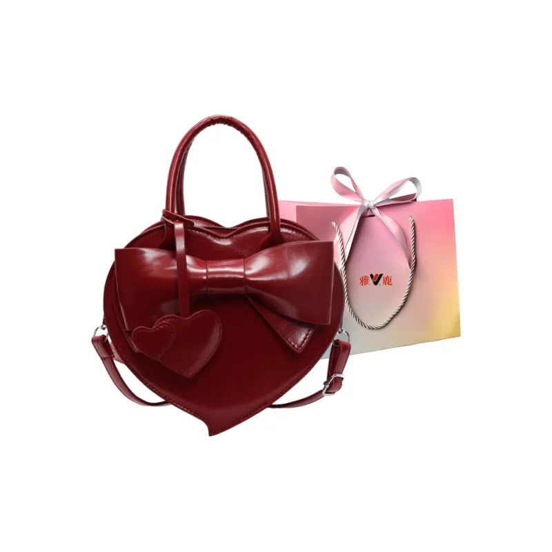 Yalu PU Shoulder Bag, Crossbody Bag, Handbag Regular Women's Black/Ecru/Burgundy/Pink-14