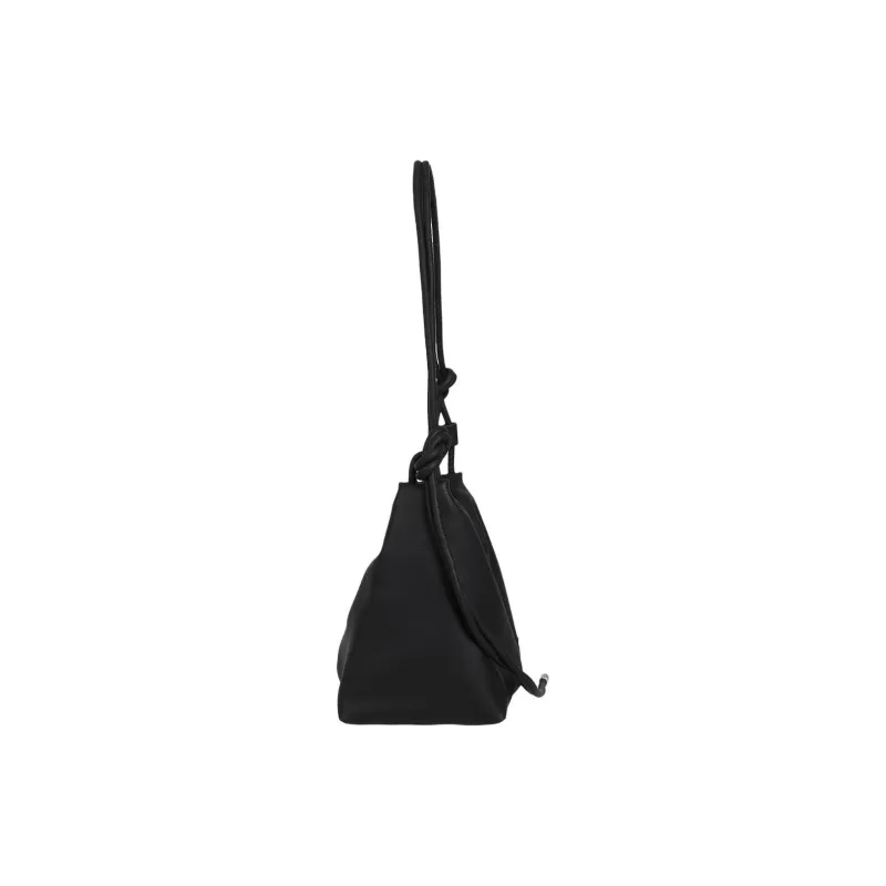 Kikawa Card Synthetic Leather Tote Bag, Shopping Bag, Crossbody Bag, Shoulder Bag Medium Size Women's Black-2