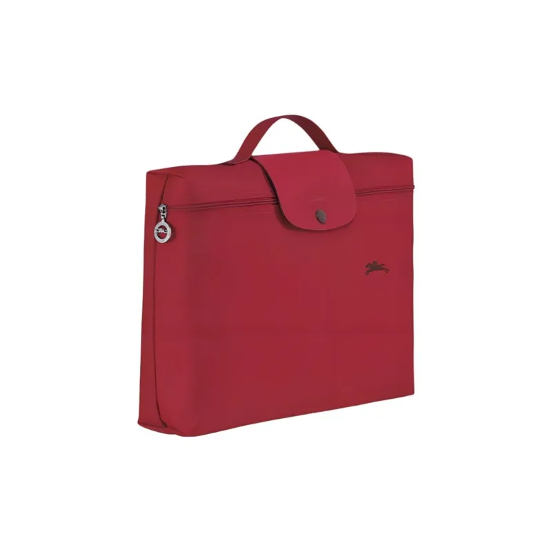LONGCHAMP Le Pliage Club Canvas Briefcase Small Size Women's Red-1