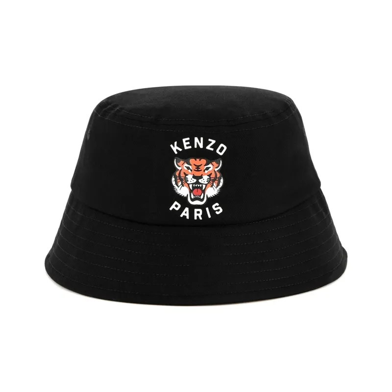 KENZO Logo Print Quilted Bucket Hat-0