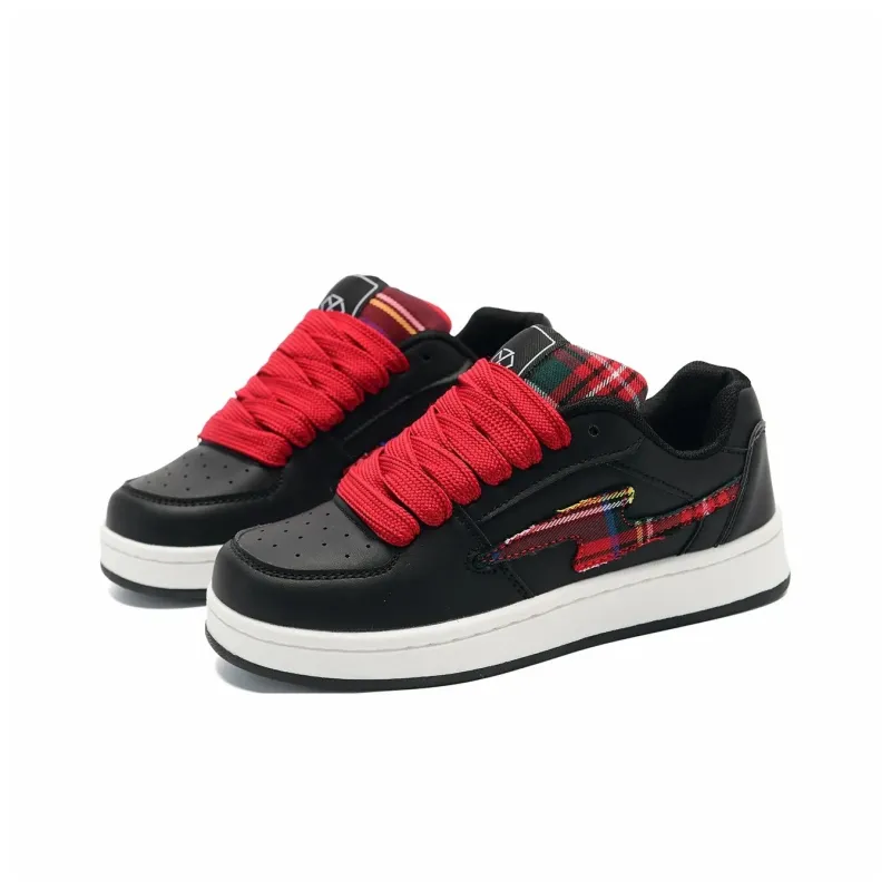 T628 Puffy Shoes Cushioned Wear-Resistant Lightweight Breathable Slip-Resistant Low-Top Skateboard Shoes Unisex-103