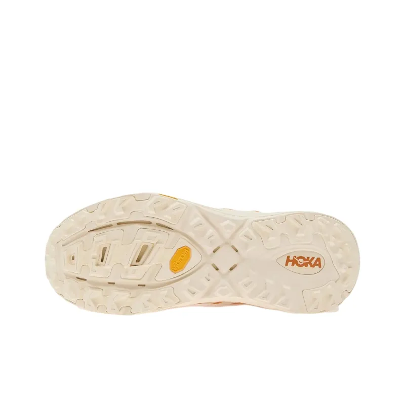 HOKA ONE ONE Mafate Three 2 Abrasion Resistant Low Top Casual Running Shoes Unisex Pink Orange-5