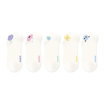 DJUNGLE No Show Socks Women's 5 Pack