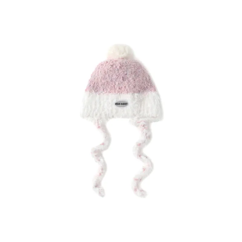 FREE RABBITⅡ Versatile Fall And Winter Fashionable Face Framing Warm Ear Protection Headwrap Hat Women's-1