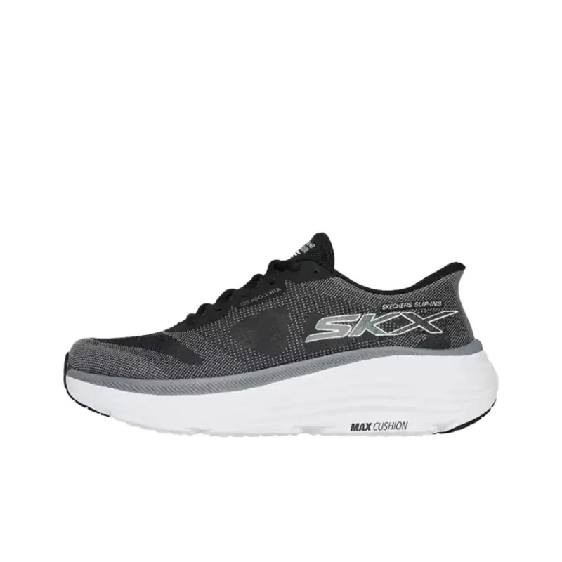 Skechers SKX Anti-Slip Wear-Resistant Low-Top Running Shoes Men's Black-0