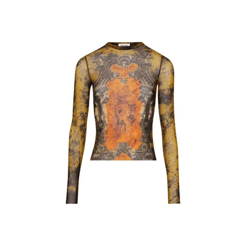 Jean Paul Gaultier T Shirts Unisex Orange-0