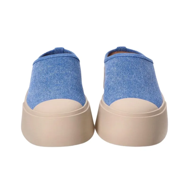 MARNI Abrasion Resistant Closed Toe Slippers Women's Light Blue-4