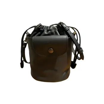 LONGCHAMP Le Pliage Xtra Cow Leather Bucket Bag, Shoulder Bag XS Women's Black