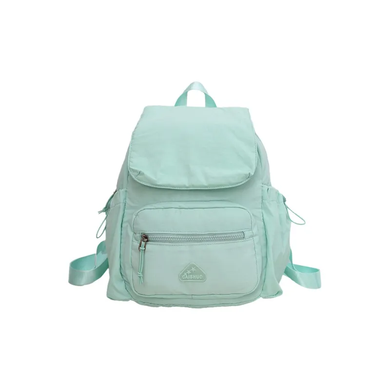Kewuku Nylon Backpack Women's Black/Green-3