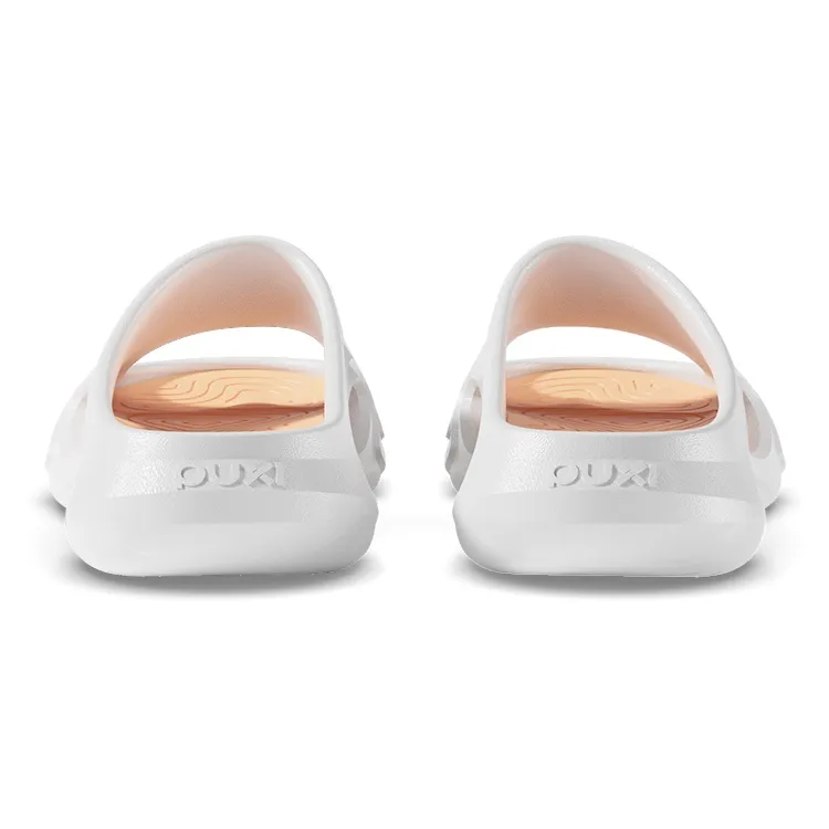 POSEE EVA Slide Slippers Unisex, White Black-24