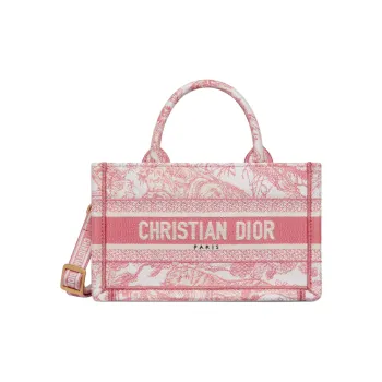 DIOR Dioriviera Cotton Tote Bag, Shopping Bag, Shoulder Bag, Handbag Mini Women's Pink